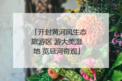 开封黄河风生态旅游区 游大美湿地 览悬河奇观