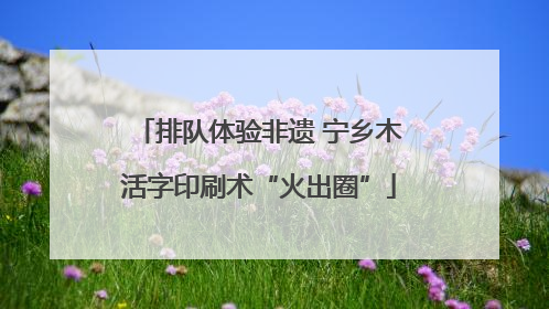 排队体验非遗 宁乡木活字印刷术“火出圈”