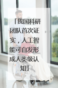 我国科研团队首次证实，人工智能可自发形成人类级认知