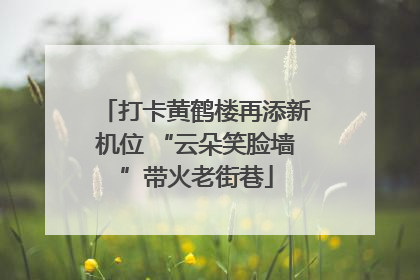 打卡黄鹤楼再添新机位 “云朵笑脸墙”带火老街巷