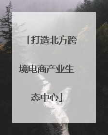 打造北方跨境电商产业生态中心