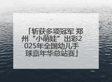 斩获多项冠军 郑州“小萌娃”出彩2025年全国幼儿手球嘉年华总站赛