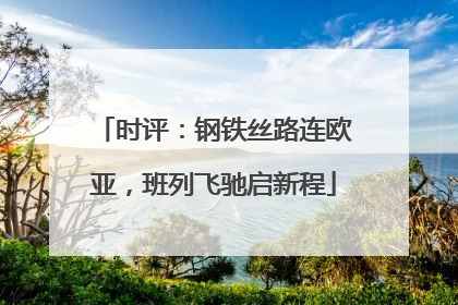 时评：钢铁丝路连欧亚，班列飞驰启新程