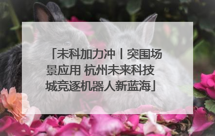 未科加力冲丨突围场景应用 杭州未来科技城竞逐机器人新蓝海