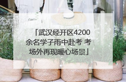 武汉经开区4200余名学子雨中赴考 考场外再现暖心场景