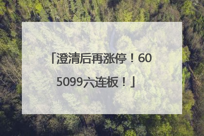 澄清后再涨停！605099六连板！
