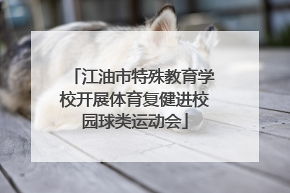 江油市特殊教育学校开展体育复健进校园球类运动会