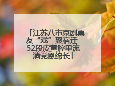 江苏八市京剧票友“戏”聚宿迁 52段皮黄腔里流淌党恩绵长
