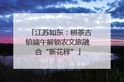 江苏如东：栟茶古镇端午解锁农文旅融合“新花样”