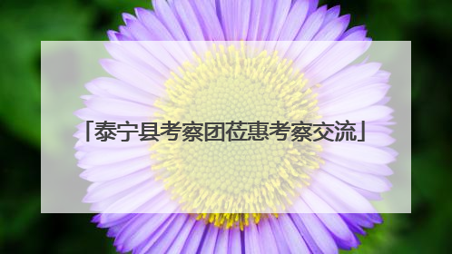 泰宁县考察团莅惠考察交流