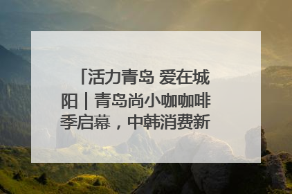 活力青岛 爱在城阳｜青岛尚小咖咖啡季启幕，中韩消费新场景点燃夏日热情