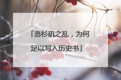 洛杉矶之乱，为何足以写入历史书