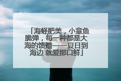 海蛏肥美，小章鱼脆弹，每一种都是大海的馈赠——夏日到海边 就爱那口鲜