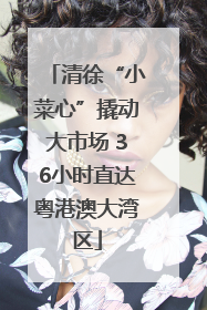 清徐“小菜心”撬动大市场 36小时直达粤港澳大湾区