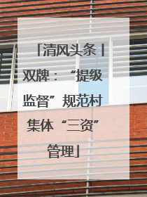清风头条丨双牌：“提级监督”规范村集体“三资”管理