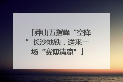 莽山五指峰“空降”长沙地铁，送来一场“赛博清凉”