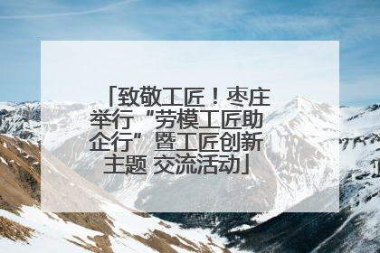 致敬工匠！枣庄举行“劳模工匠助企行”暨工匠创新主题 交流活动