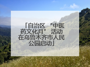 自治区 “中医药文化月” 活动在乌鲁木齐市人民公园启动
