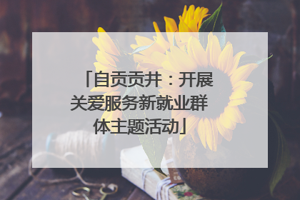 自贡贡井：开展关爱服务新就业群体主题活动