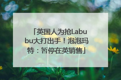 英国人为抢Labubu大打出手！泡泡玛特：暂停在英销售