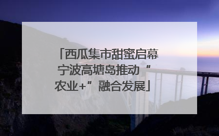 西瓜集市甜蜜启幕 宁波高塘岛推动“农业+”融合发展