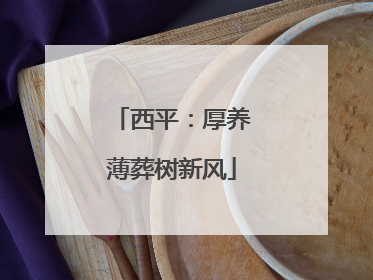 西平：厚养薄葬树新风