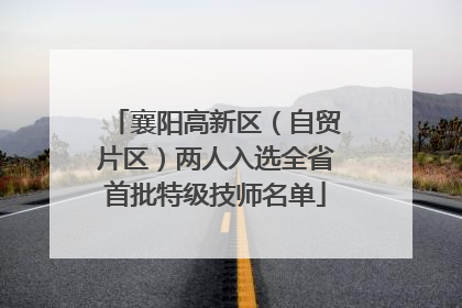 襄阳高新区（自贸片区）两人入选全省首批特级技师名单