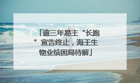 逾三年易主“长跑”宣告终止，海王生物业绩困局待解