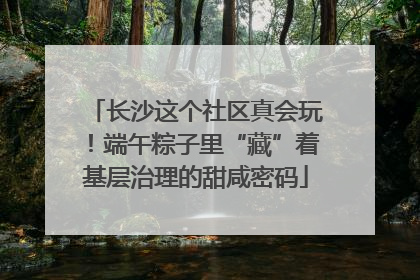 长沙这个社区真会玩！端午粽子里“藏”着基层治理的甜咸密码