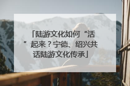 陆游文化如何“活 ”起来？宁德、绍兴共话陆游文化传承