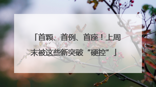 首颗、首例、首座！上周末被这些新突破“硬控”