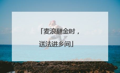麦浪翻金时，送法进乡间