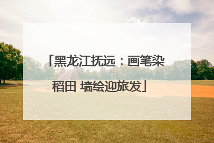 黑龙江抚远：画笔染稻田 墙绘迎旅发