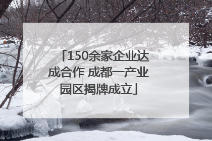 150余家企业达成合作 成都一产业园区揭牌成立