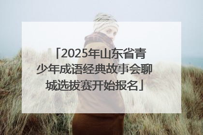 2025年山东省青少年成语经典故事会聊城选拔赛开始报名