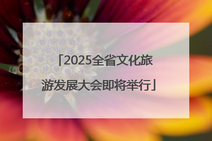 2025全省文化旅游发展大会即将举行