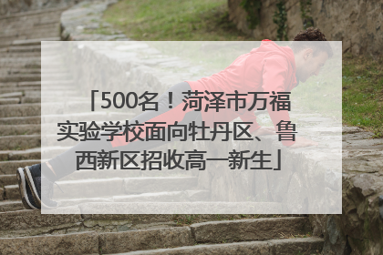 500名！菏泽市万福实验学校面向牡丹区、鲁西新区招收高一新生
