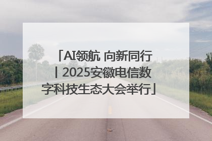 AI领航 向新同行丨2025安徽电信数字科技生态大会举行
