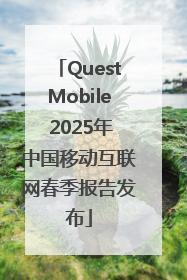 QuestMobile 2025年中国移动互联网春季报告发布